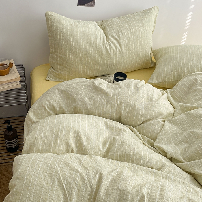 91家纺网 家纺一手货源 找家纺 优承佳生活馆 2026新款高克重无印风阳离子提花工艺三件套四件套单被套系列 （提供买家秀） 阳离子-浅茶色