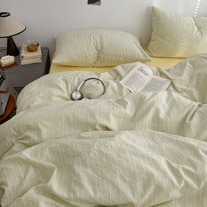 91家纺网 家纺一手货源 找家纺 优承佳生活馆 2026新款高克重无印风阳离子提花工艺三件套四件套单被套系列 （提供买家秀） 阳离子-浅茶色