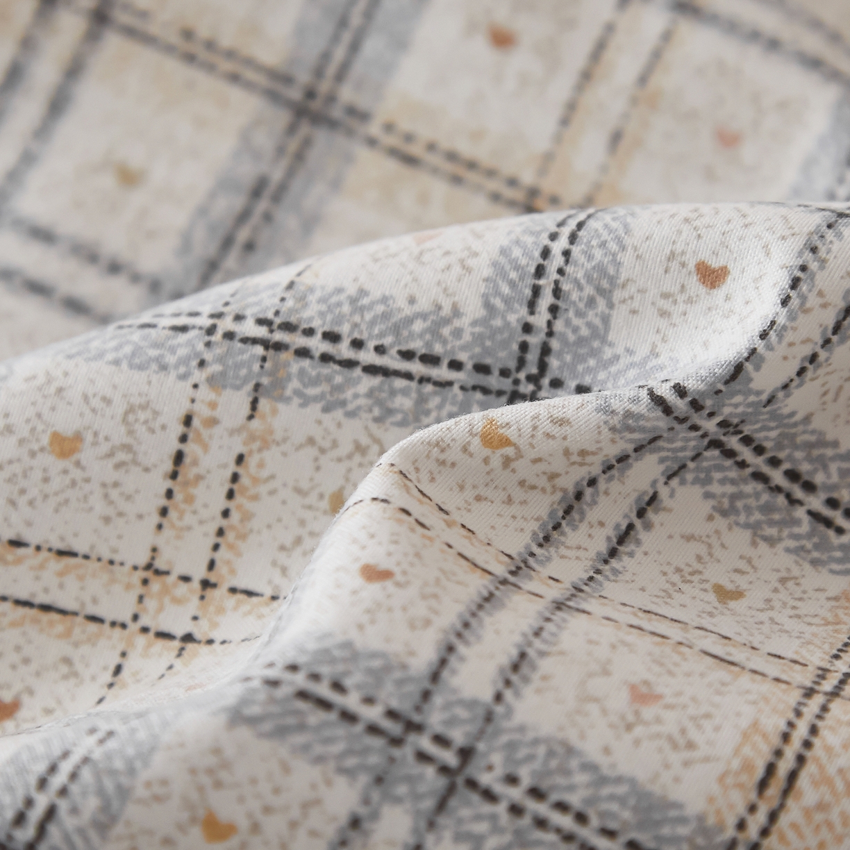 91家纺网 家纺一手货源 找家纺 梦纤绒 2026新款香云锦仿棉高克重四件套 布拉格灰