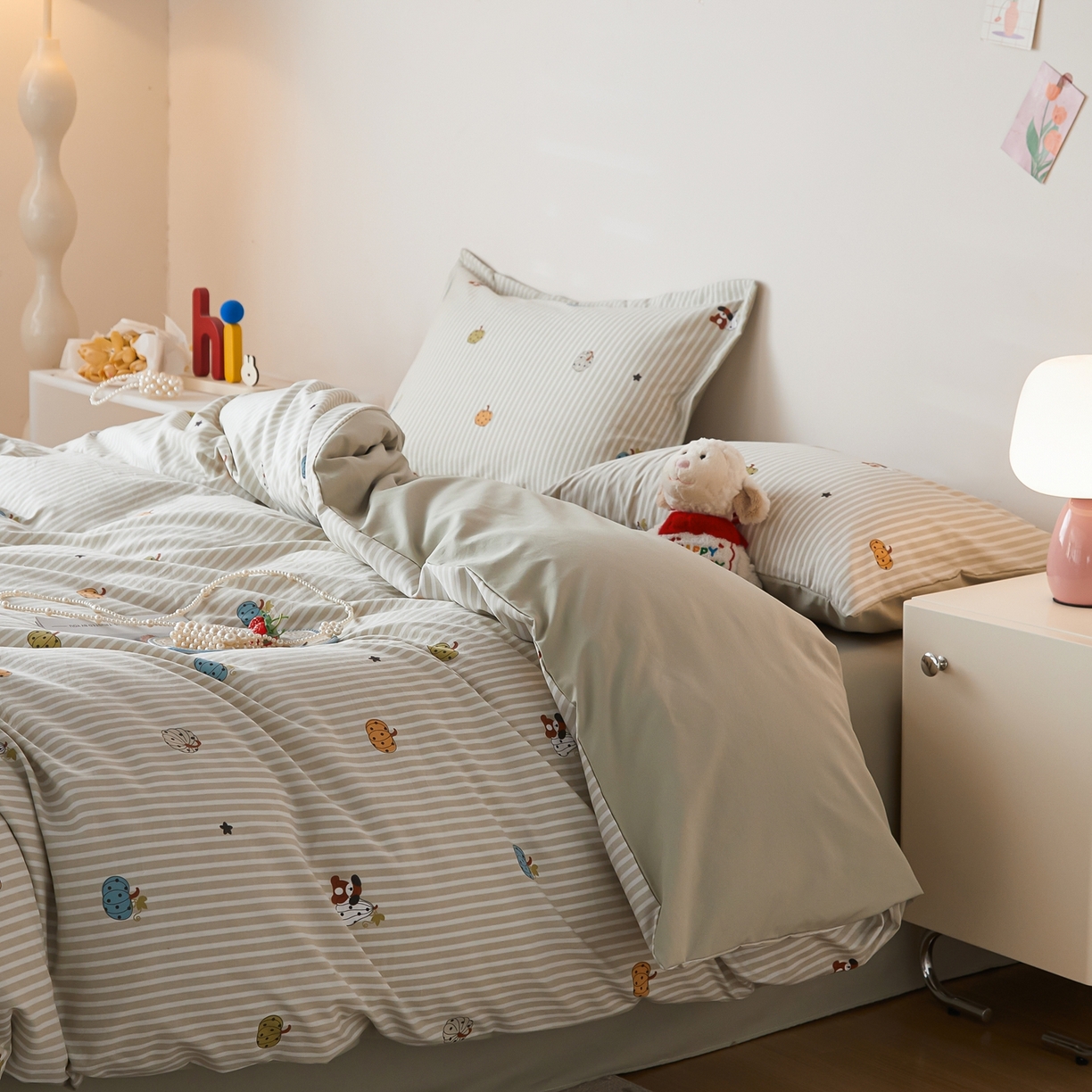 91家纺网 家纺一手货源 找家纺 梦纤绒 2026新款香云锦仿棉高克重四件套 南瓜派