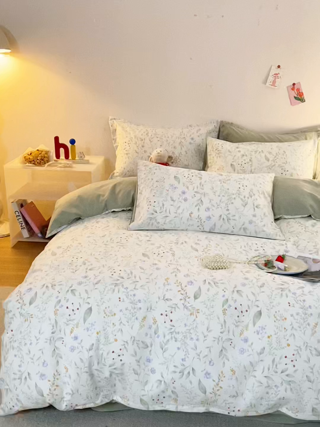 91家纺网 家纺一手货源 找家纺 梦纤绒 2026新款香云锦仿棉高克重四件套 竹影清风