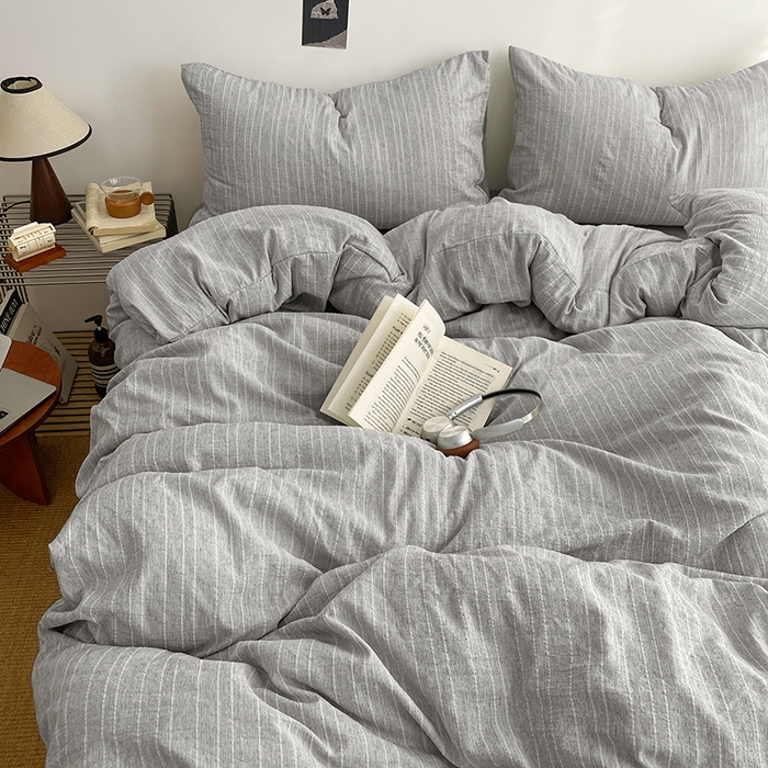 91家纺网 家纺一手货源 找家纺 （总）优承佳生活馆 2026新款高克重无印风阳离子提花工艺三件套四件套单被套系列 （提供买家秀）