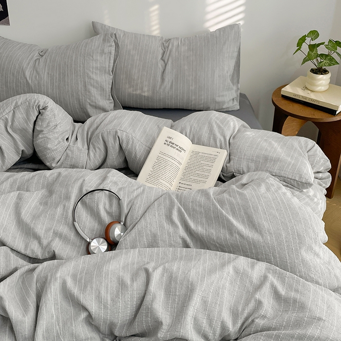 91家纺网 家纺一手货源 找家纺 （总）优承佳生活馆 2026新款高克重无印风阳离子提花工艺三件套四件套单被套系列 （提供买家秀）