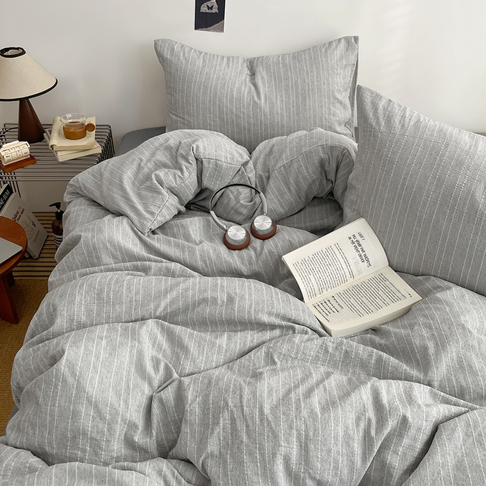 91家纺网 家纺一手货源 找家纺 （总）优承佳生活馆 2026新款高克重无印风阳离子提花工艺三件套四件套单被套系列 （提供买家秀）