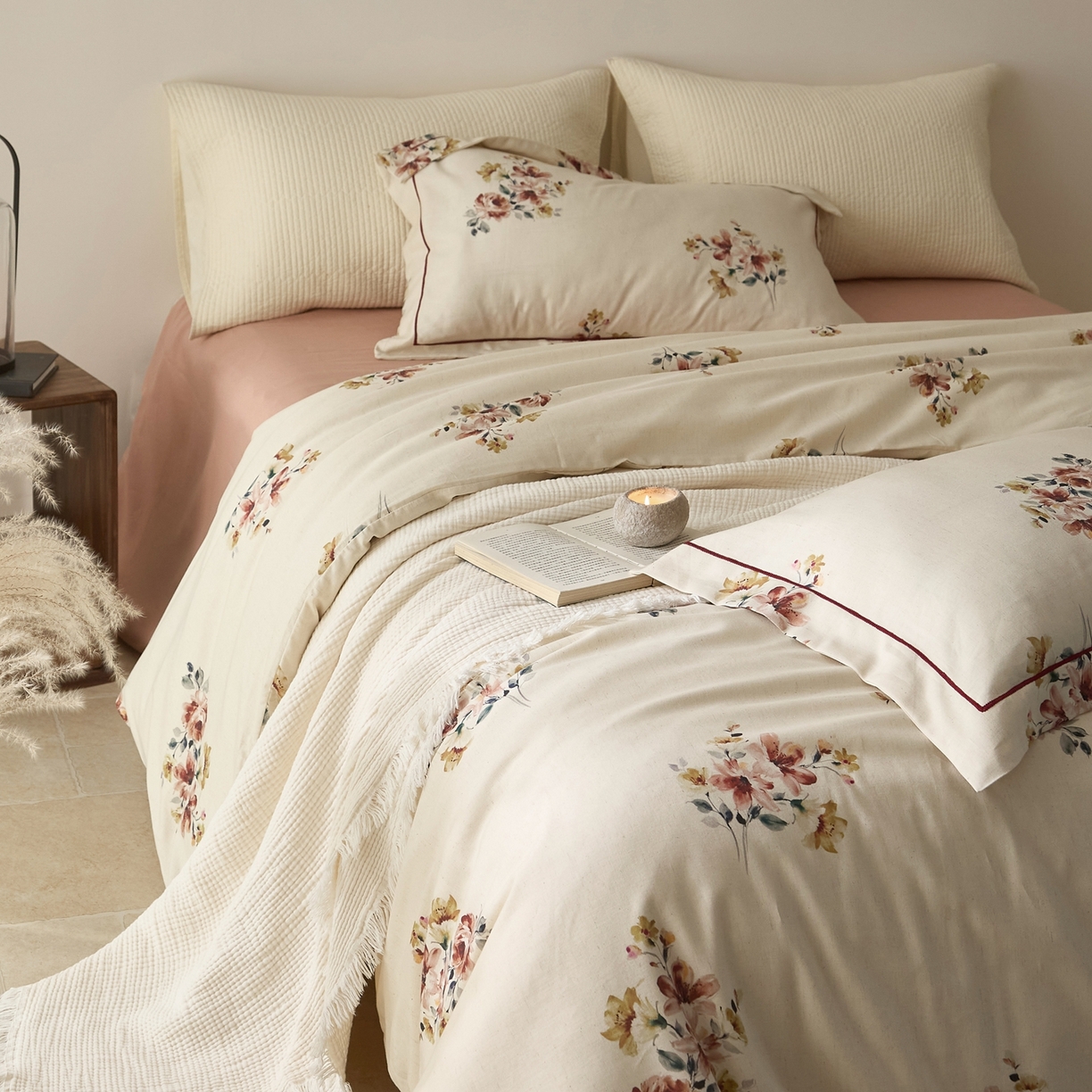 91家纺网 家纺一手货源 找家纺 （总）莱豫家纺 2026新款亚麻棉四件套