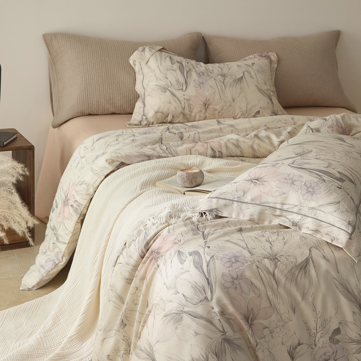 91家纺网 家纺一手货源 找家纺 （总）莱豫家纺 2026新款亚麻棉四件套