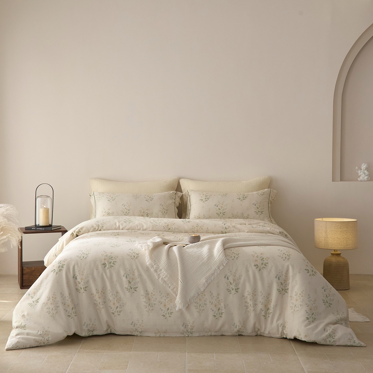 91家纺网 家纺一手货源 找家纺 莱豫家纺 2026新款亚麻棉四件套 四季