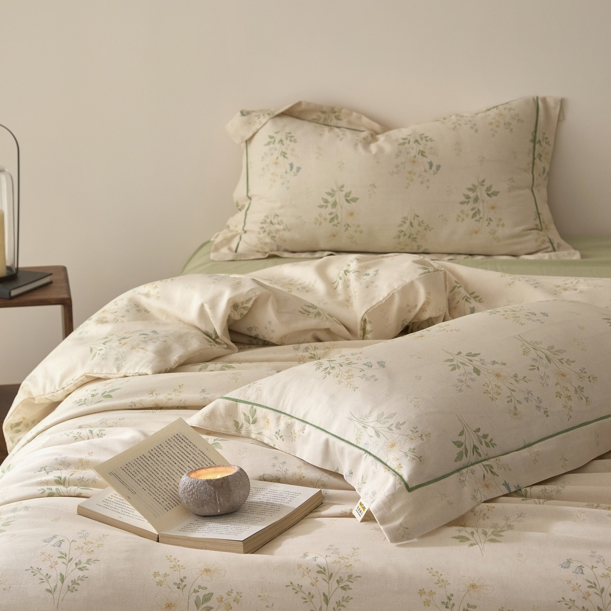 91家纺网 家纺一手货源 找家纺 莱豫家纺 2026新款亚麻棉四件套 四季