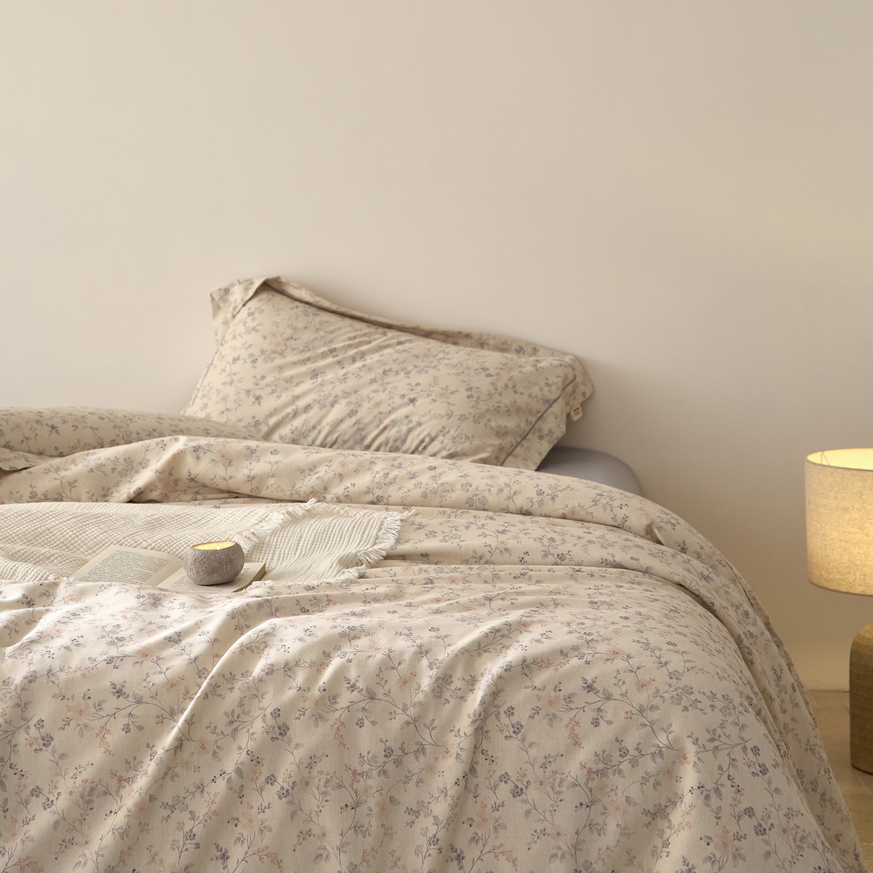 91家纺网 家纺一手货源 找家纺 莱豫家纺 2026新款亚麻棉四件套 花房