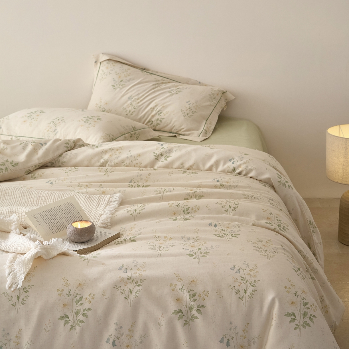 91家纺网 家纺一手货源 找家纺 莱豫家纺 2026新款亚麻棉四件套 四季