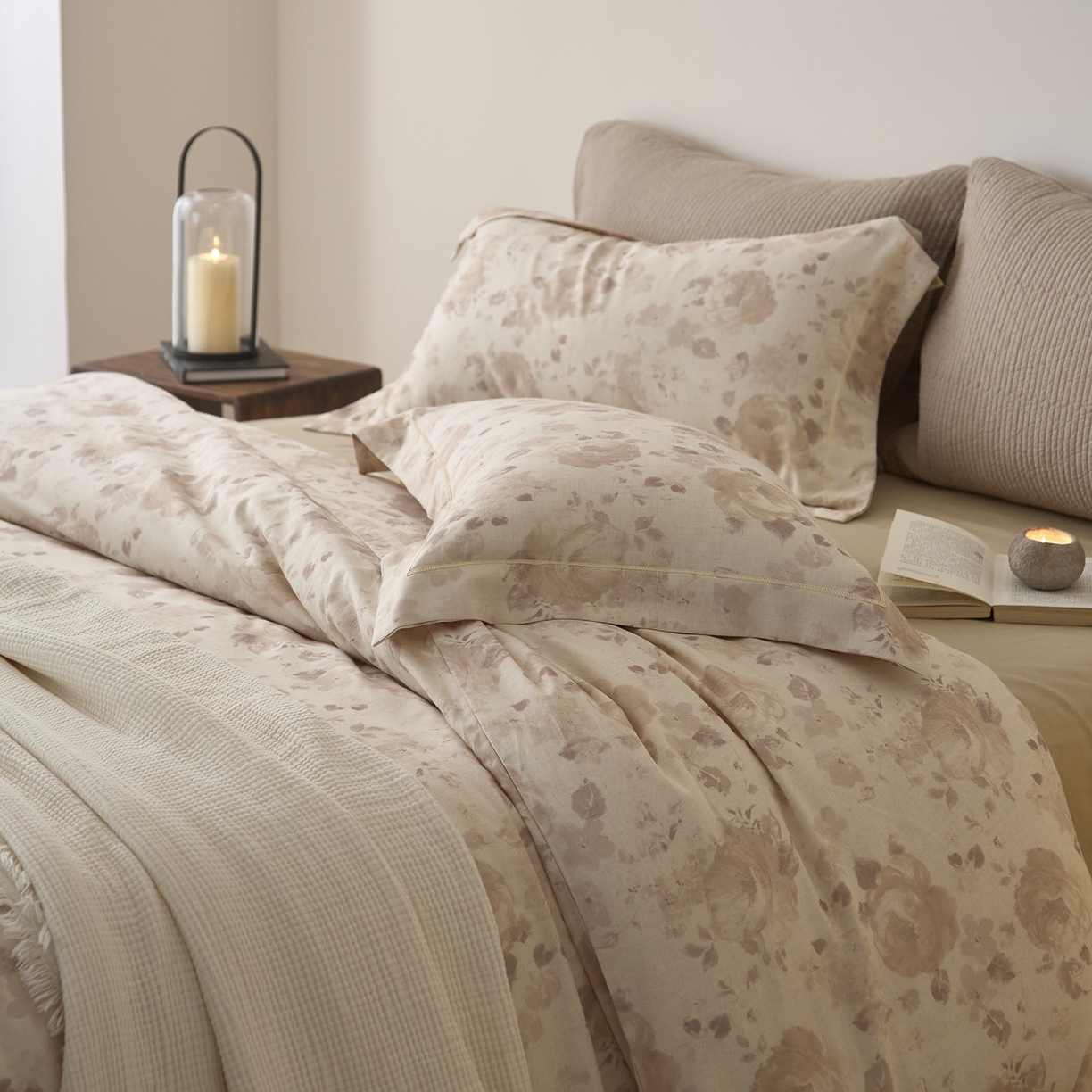 91家纺网 家纺一手货源 找家纺 莱豫家纺 2026新款亚麻棉四件套 白露