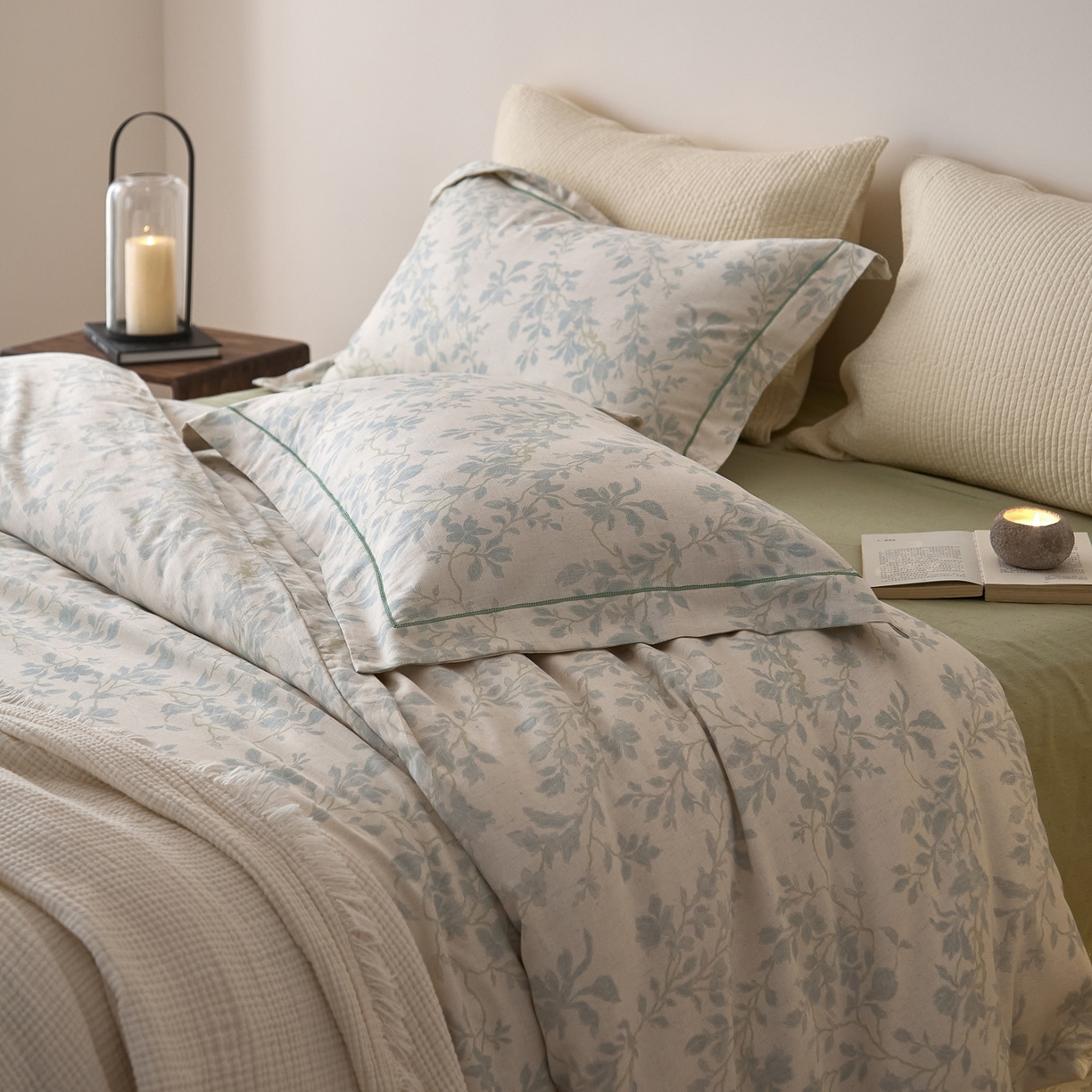 91家纺网 家纺一手货源 找家纺 莱豫家纺 2026新款亚麻棉四件套 归野集