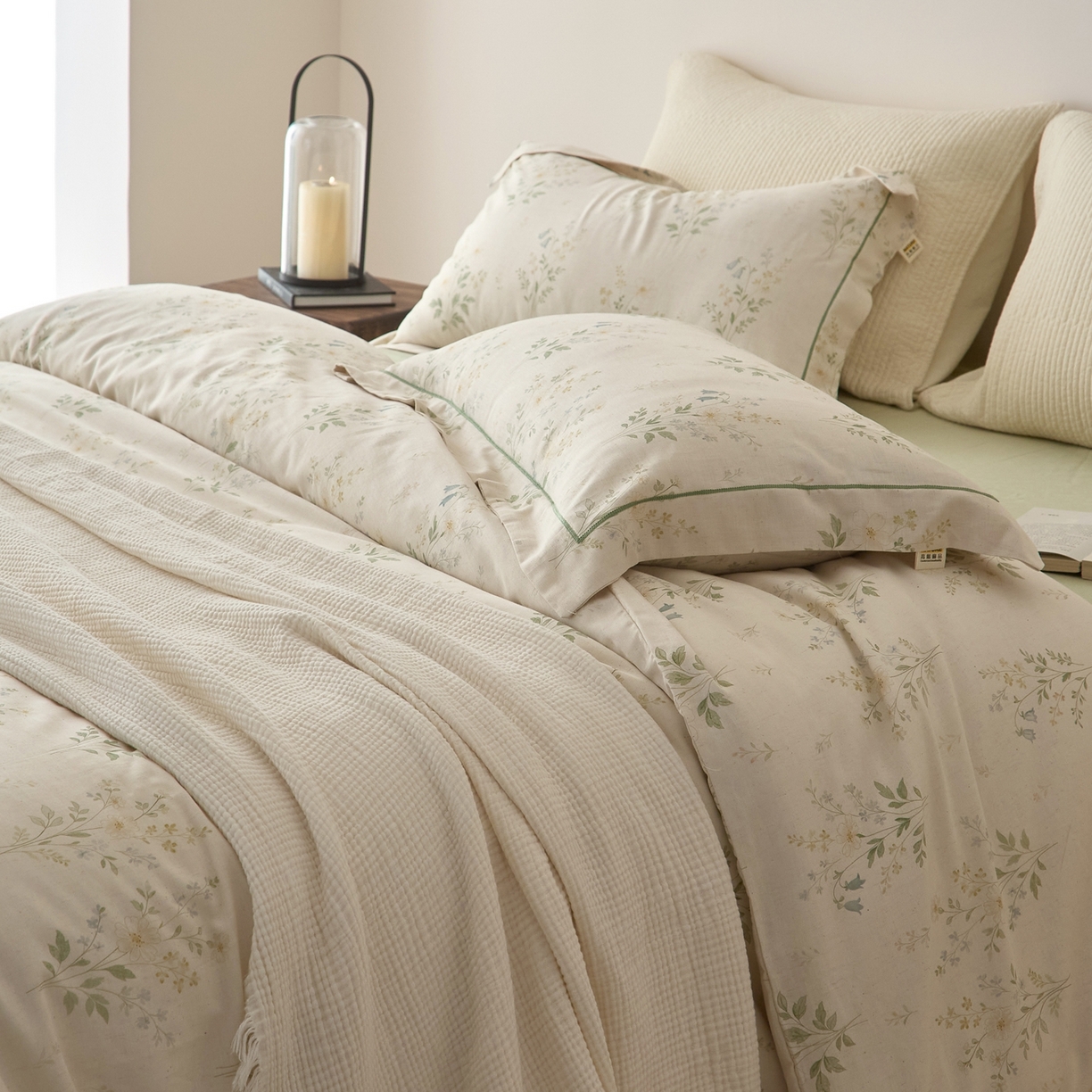 91家纺网 家纺一手货源 找家纺 莱豫家纺 2026新款亚麻棉四件套 四季