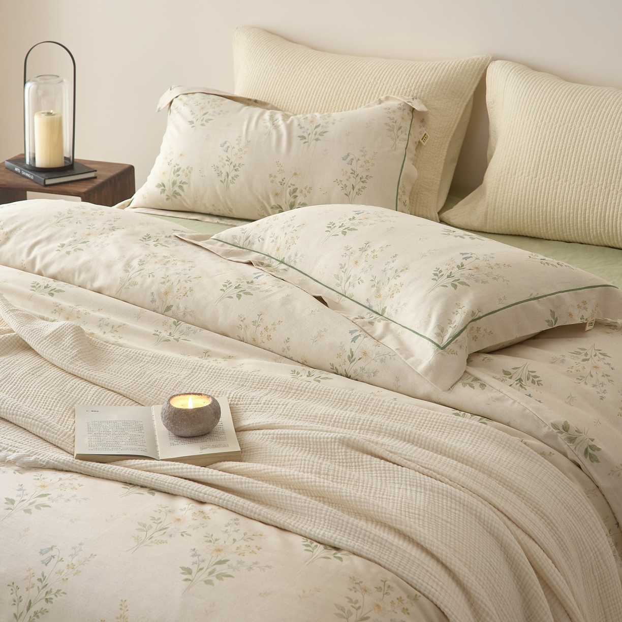 91家纺网 家纺一手货源 找家纺 莱豫家纺 2026新款亚麻棉四件套 四季