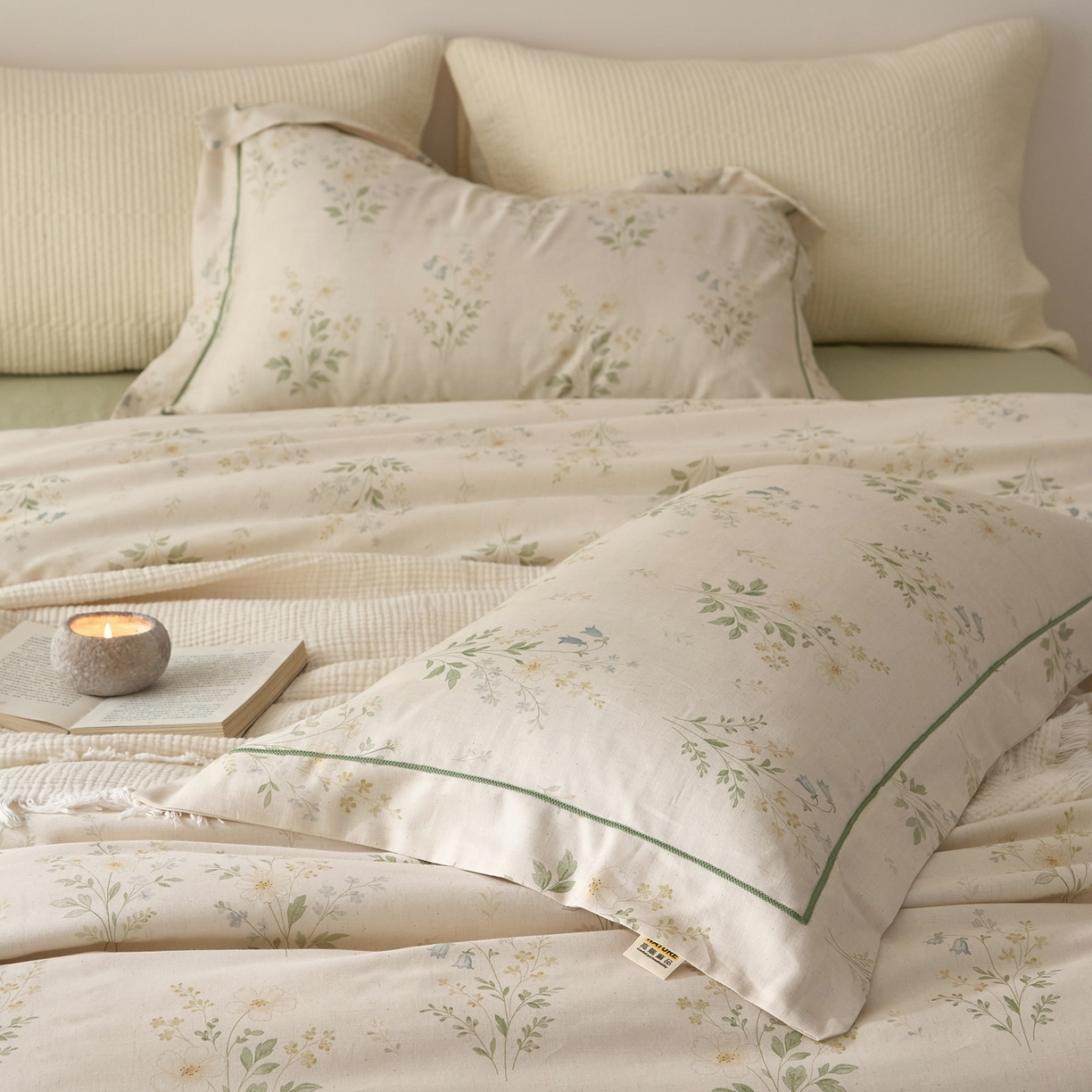 91家纺网 家纺一手货源 找家纺 莱豫家纺 2026新款亚麻棉四件套 四季