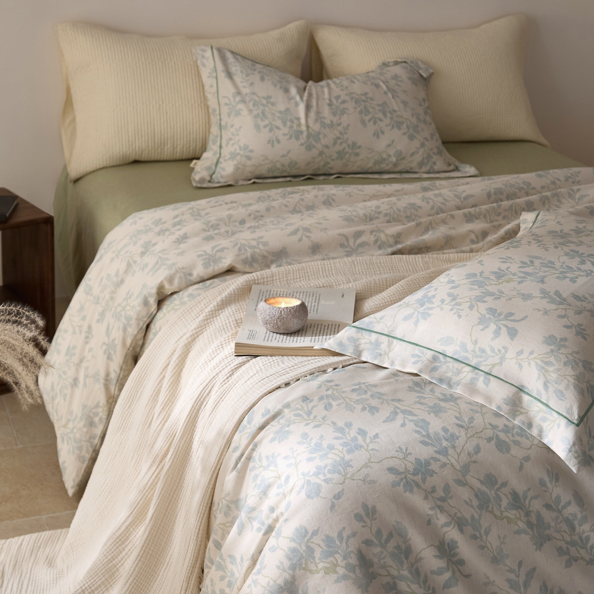 莱豫家纺 2026新款亚麻棉四件套 归野集