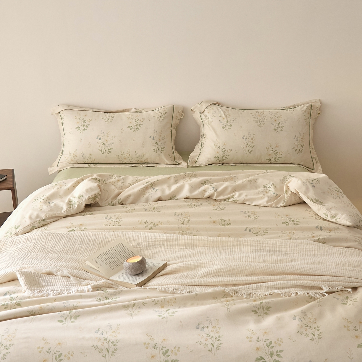 91家纺网 家纺一手货源 找家纺 莱豫家纺 2026新款亚麻棉四件套 四季