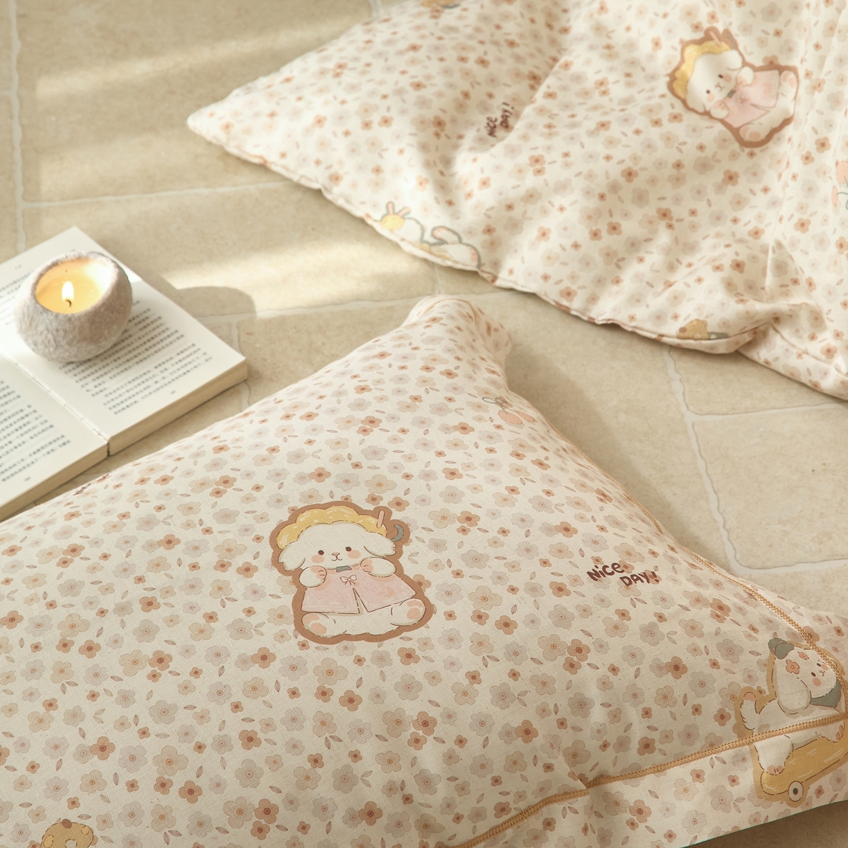 91家纺网 家纺一手货源 找家纺 莱豫家纺 2026新款亚麻棉四件套 绮梦