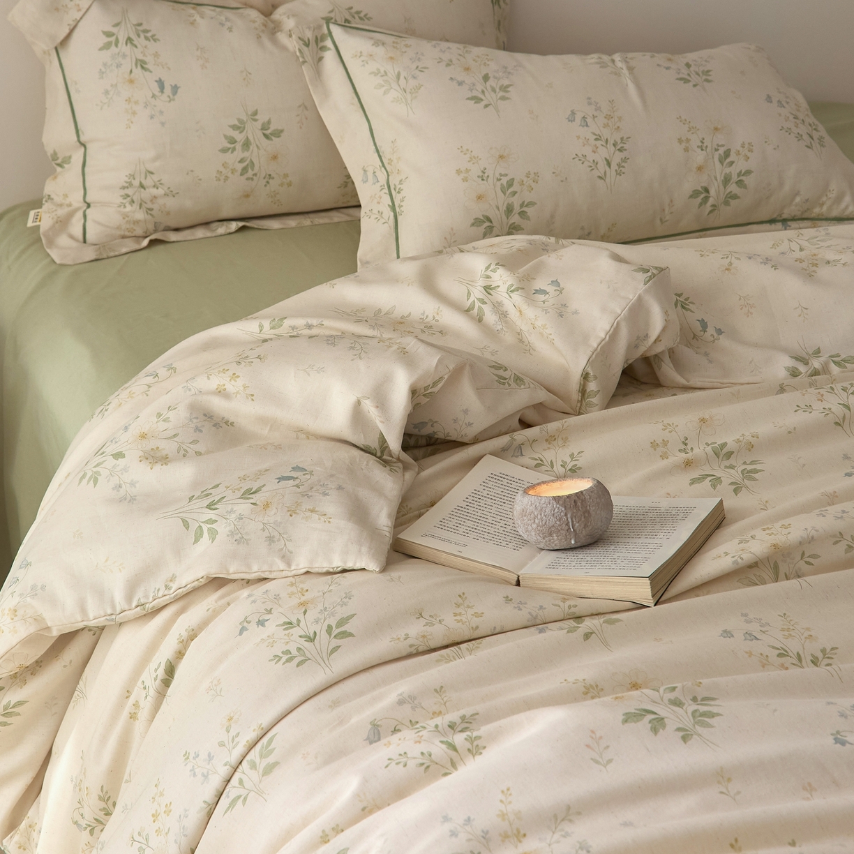 91家纺网 家纺一手货源 找家纺 莱豫家纺 2026新款亚麻棉四件套 四季