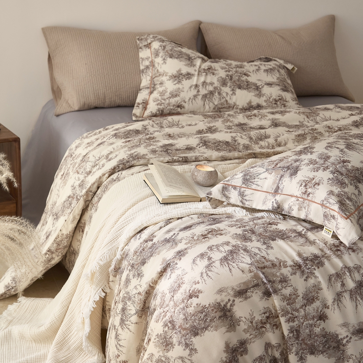 91家纺网 家纺一手货源 找家纺 （总）莱豫家纺 2026新款亚麻棉四件套