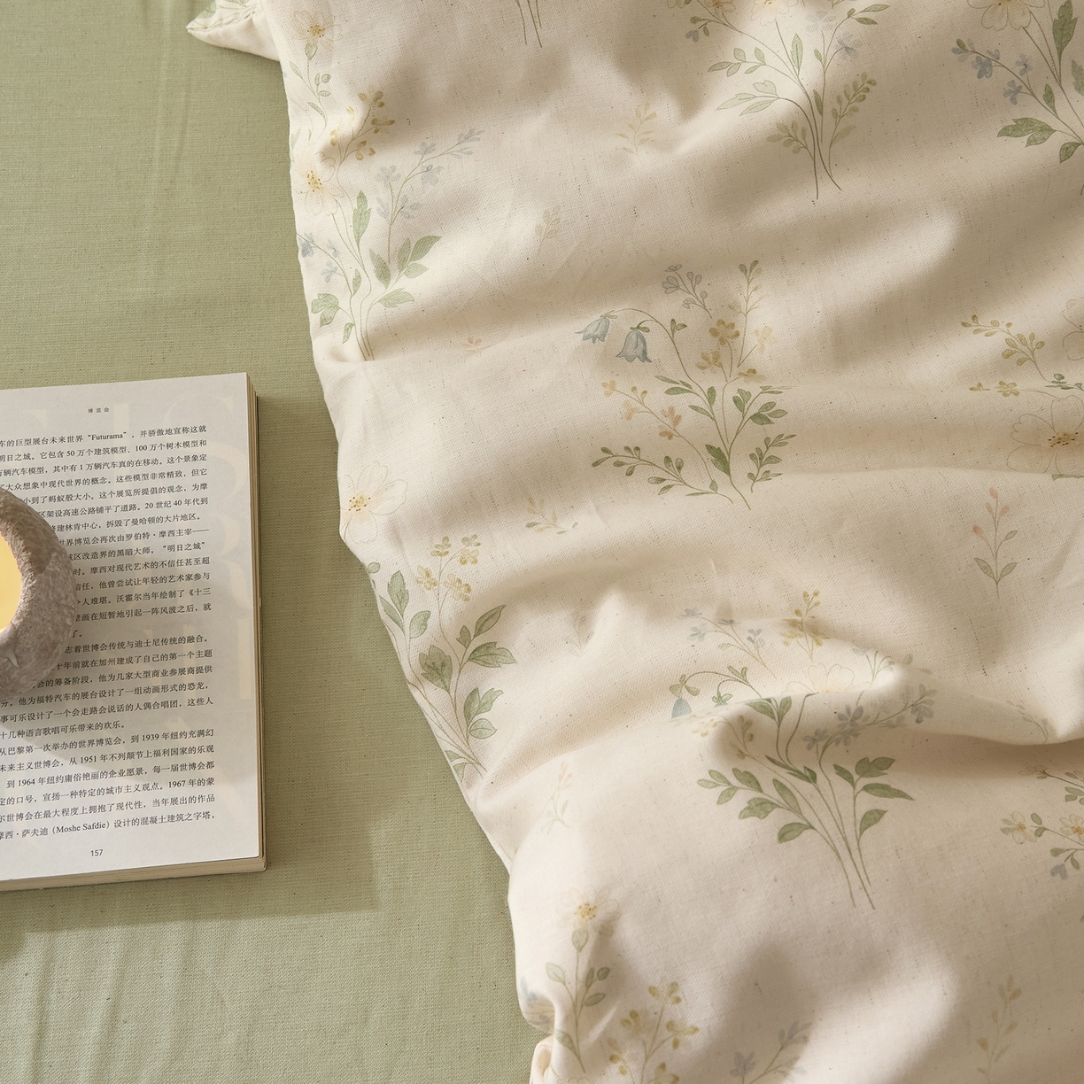 91家纺网 家纺一手货源 找家纺 莱豫家纺 2026新款亚麻棉四件套 四季