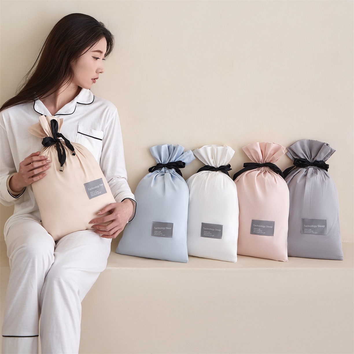 91家纺网 家纺一手货源 找家纺 女子家纺 2026新款全棉纯棉旅行随身携带睡袋 组合图仅供展示不可下单