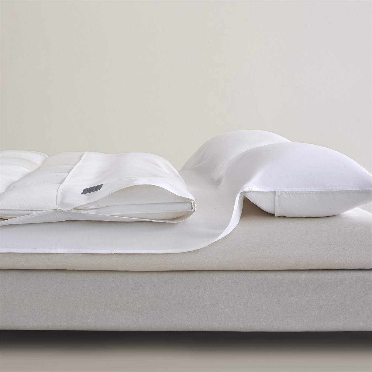 91家纺网 家纺一手货源 找家纺 女子家纺 2026新款全棉纯棉旅行随身携带睡袋 隔脏旅睡-山茶白