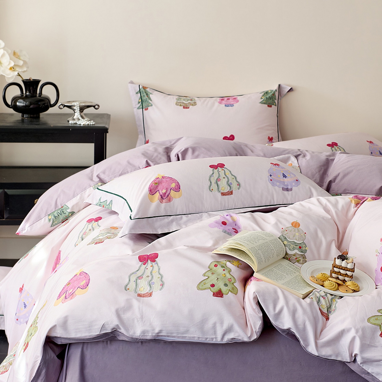 91家纺网 家纺一手货源 找家纺 （总）由丽家纺 2026新款柔棉印花四件套系列