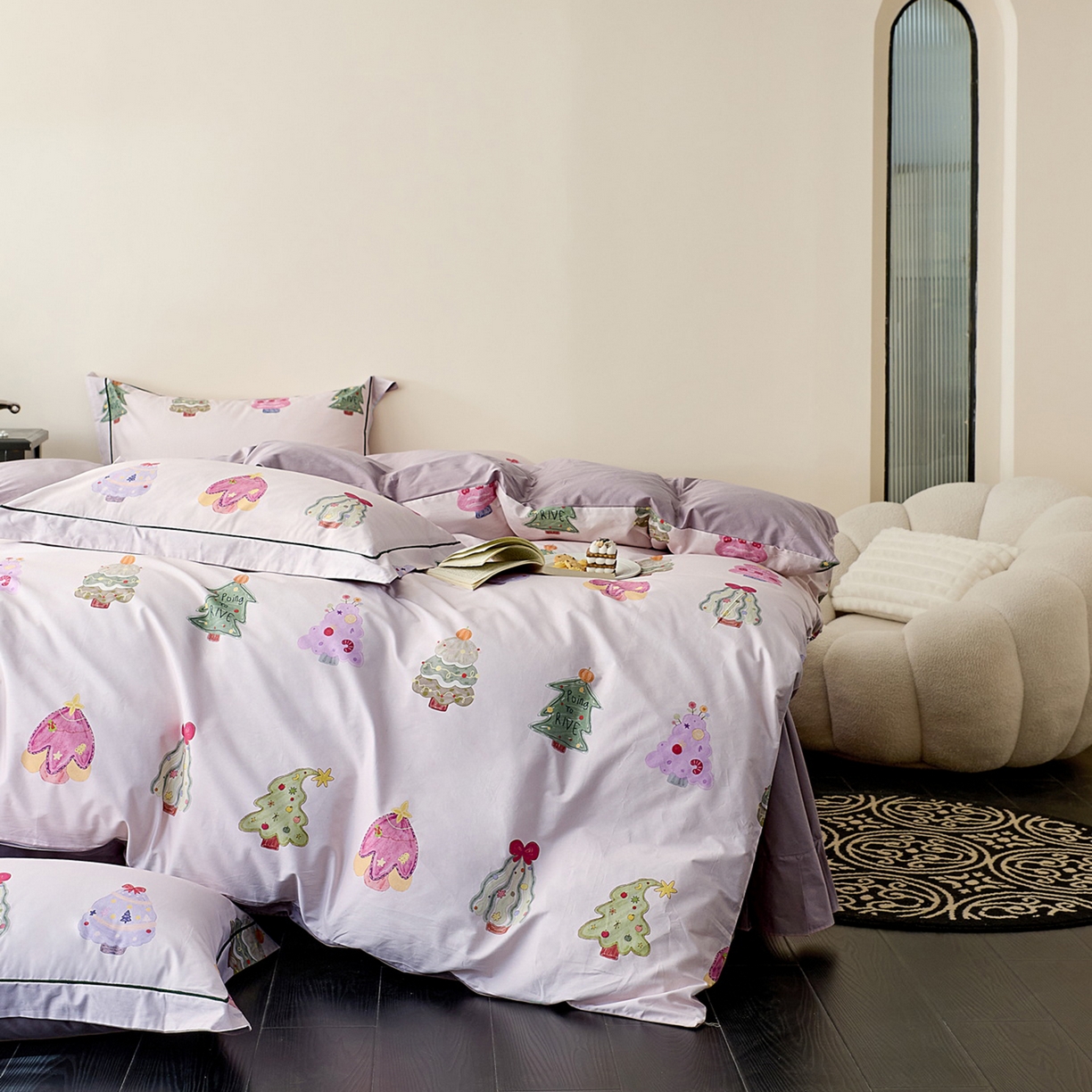 91家纺网 家纺一手货源 找家纺 （总）由丽家纺 2026新款柔棉印花四件套系列