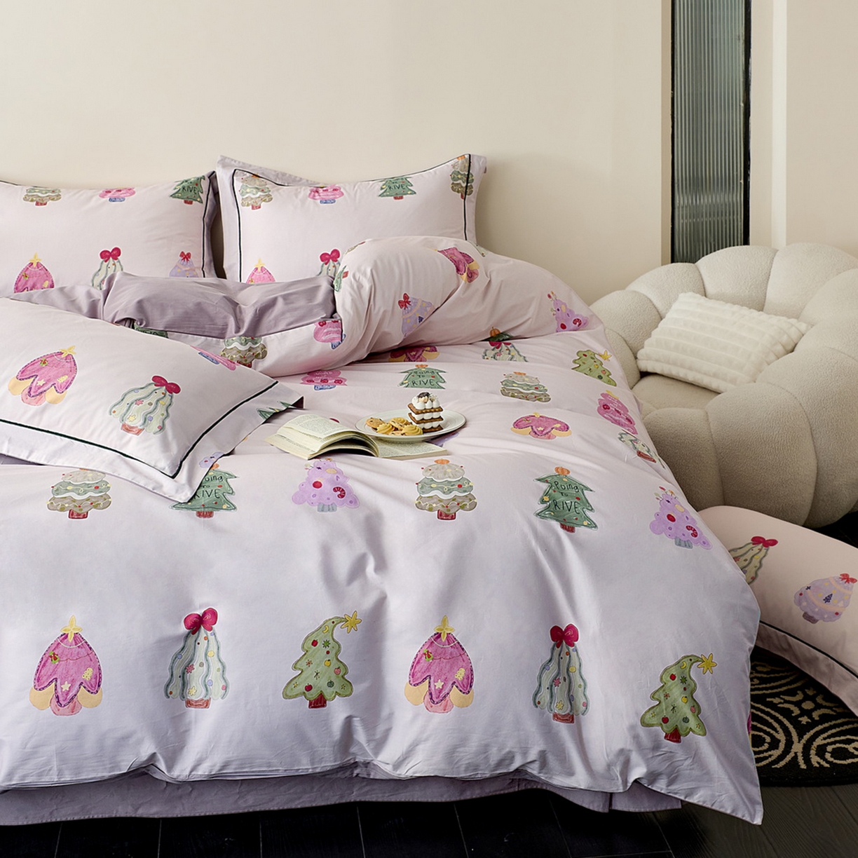 91家纺网 家纺一手货源 找家纺 （总）由丽家纺 2026新款柔棉印花四件套系列