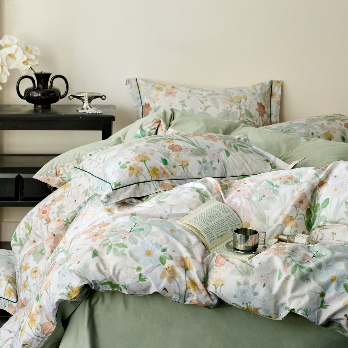 91家纺网 家纺一手货源 找家纺 （总）由丽家纺 2026新款柔棉印花四件套系列