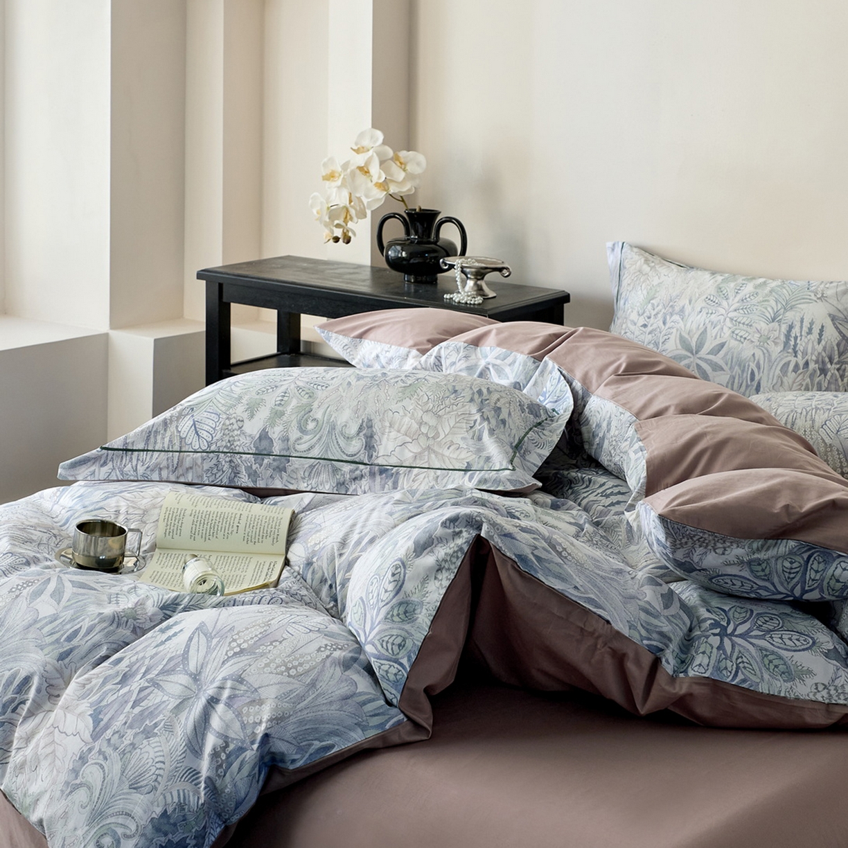 91家纺网 家纺一手货源 找家纺 由丽家纺 2026新款柔棉印花四件套系列 花信礼