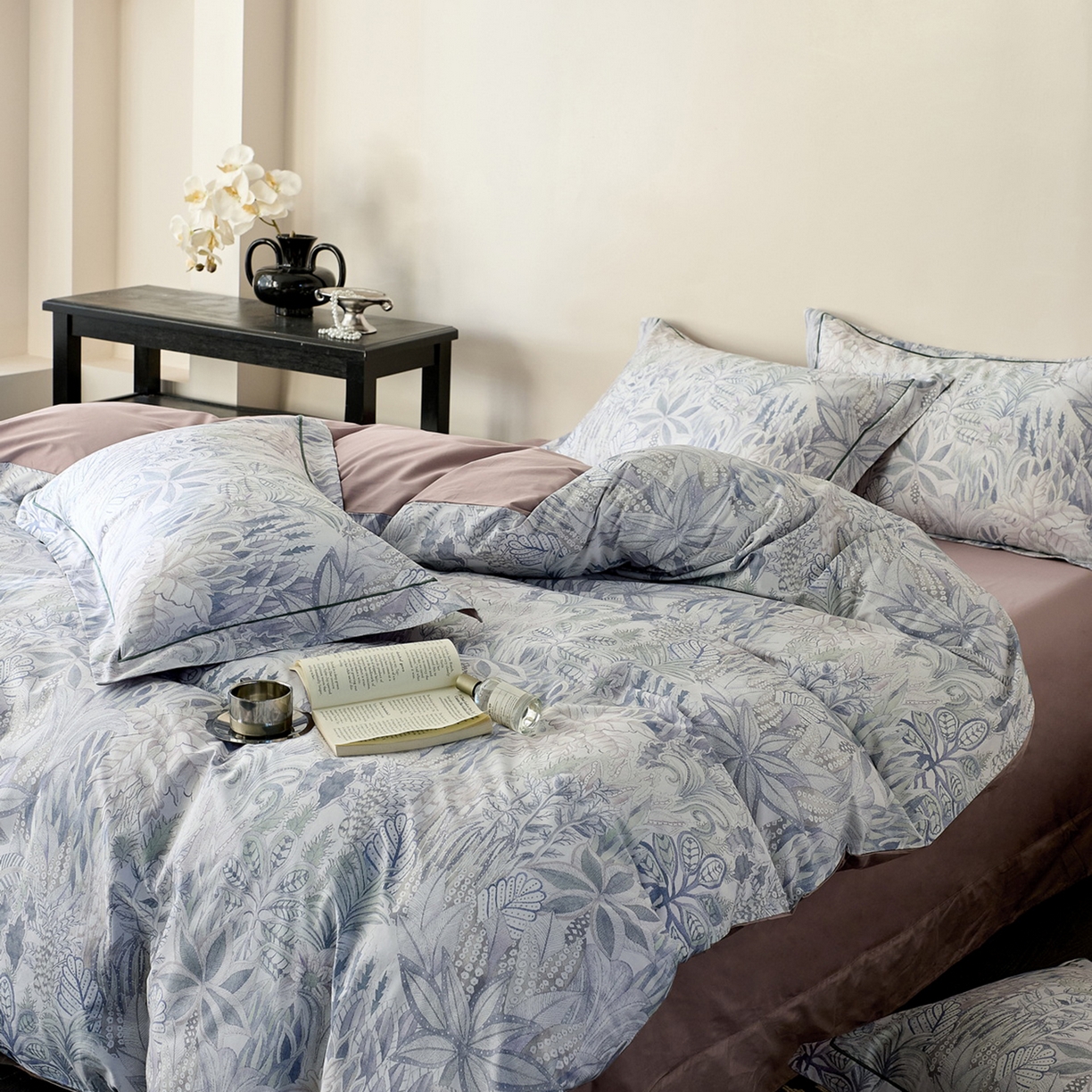 91家纺网 家纺一手货源 找家纺 由丽家纺 2026新款柔棉印花四件套系列 花信礼