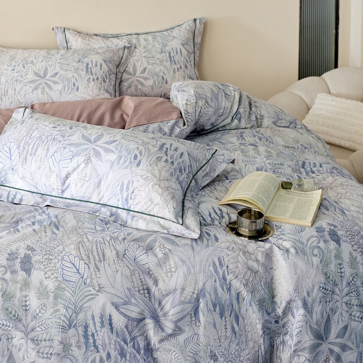 由丽家纺 2026新款柔棉印花四件套系列 花信礼