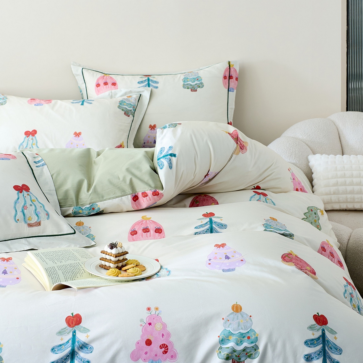 91家纺网 家纺一手货源 找家纺 （总）由丽家纺 2026新款柔棉印花四件套系列