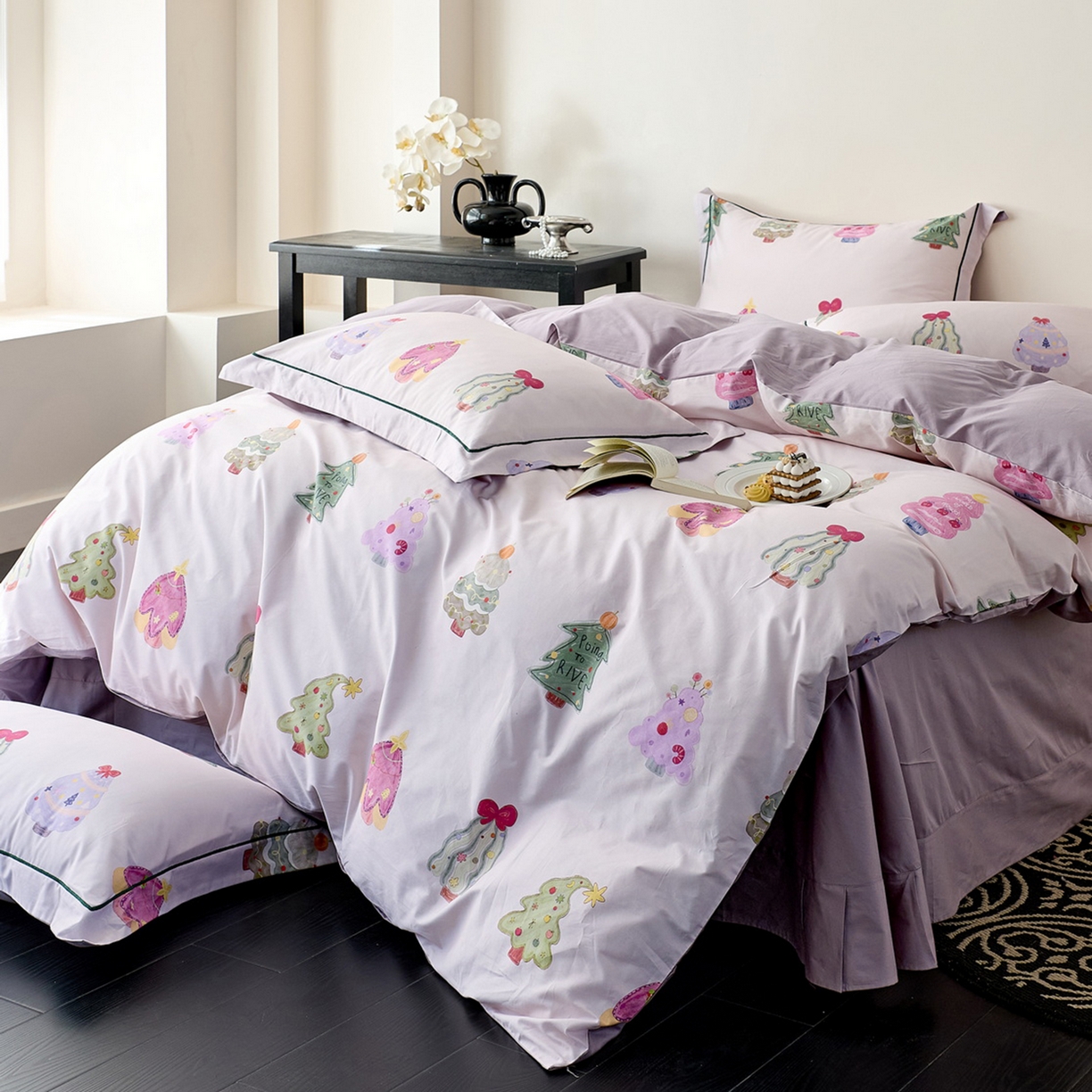 91家纺网 家纺一手货源 找家纺 （总）由丽家纺 2026新款柔棉印花四件套系列