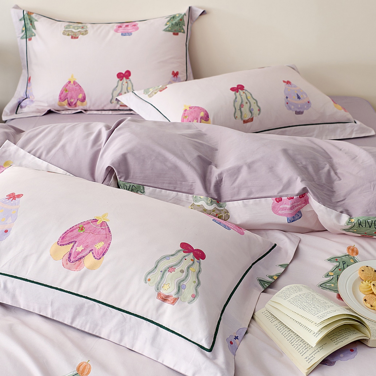 91家纺网 家纺一手货源 找家纺 （总）由丽家纺 2026新款柔棉印花四件套系列