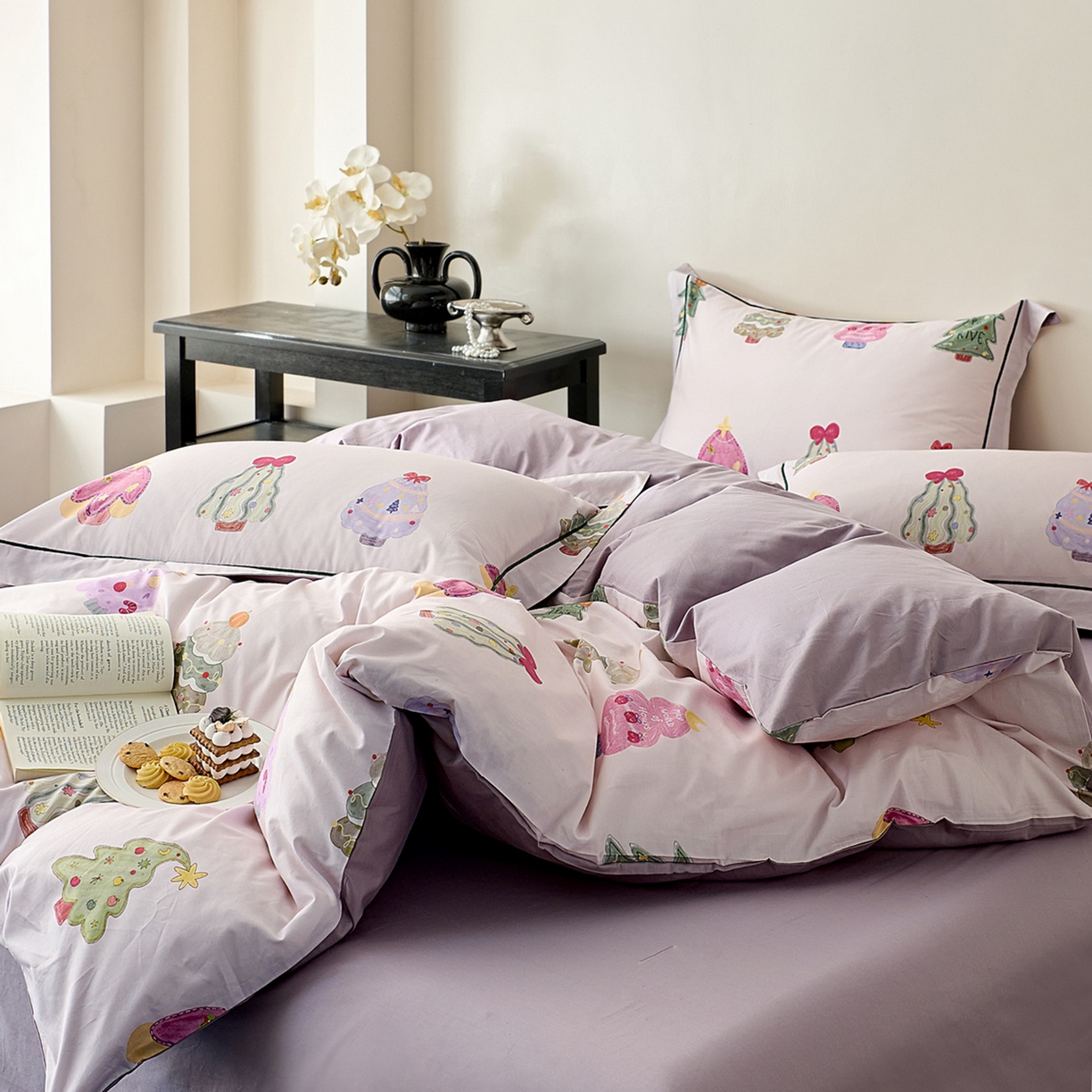 91家纺网 家纺一手货源 找家纺 （总）由丽家纺 2026新款柔棉印花四件套系列