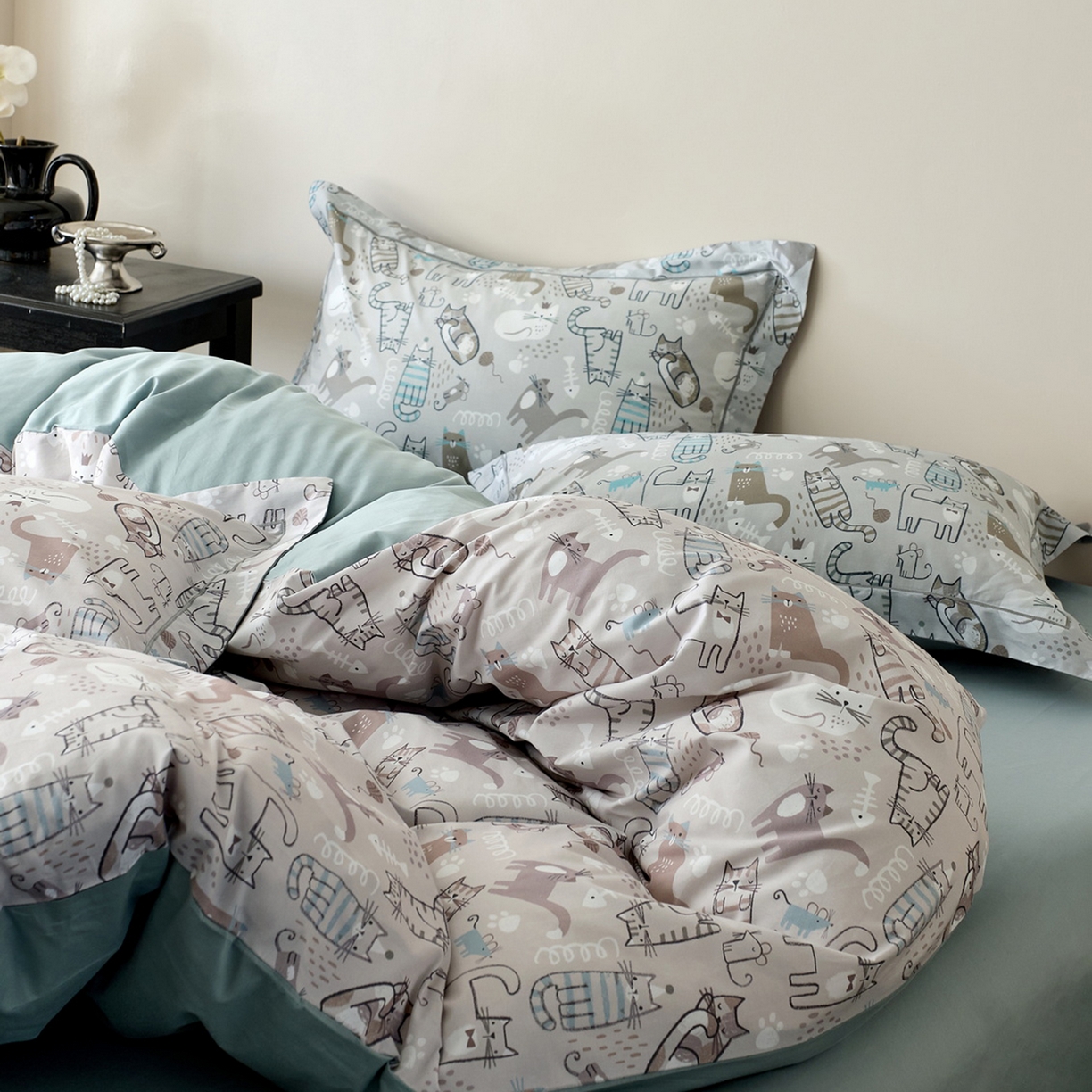 91家纺网 家纺一手货源 找家纺 （总）由丽家纺 2026新款柔棉印花四件套系列