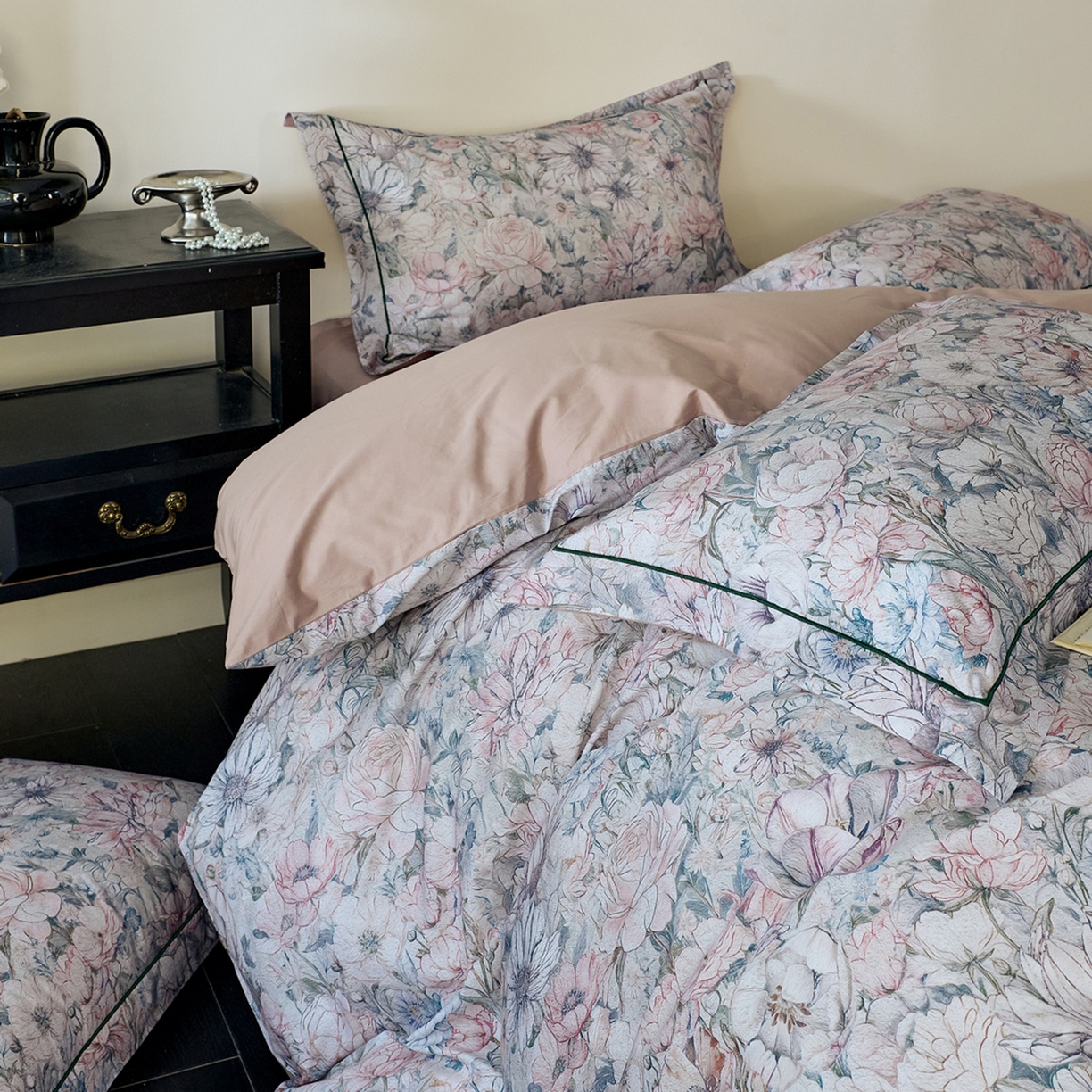 91家纺网 家纺一手货源 找家纺 （总）由丽家纺 2026新款柔棉印花四件套系列