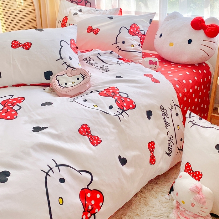 91家纺网 家纺一手货源 找家纺 （总）朵希曼 2026新款正版授权全棉纯棉三丽鸥系列四件套