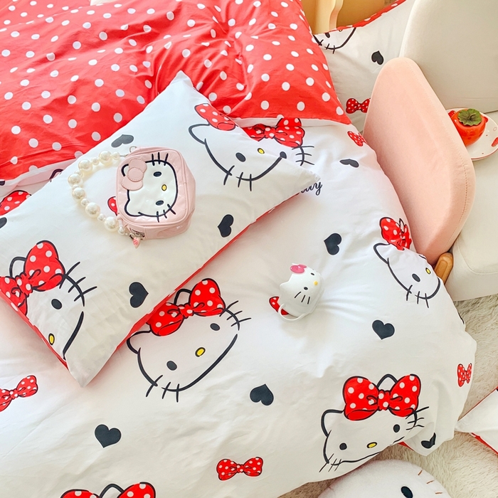 91家纺网 家纺一手货源 找家纺 （总）朵希曼 2026新款正版授权全棉纯棉三丽鸥系列四件套