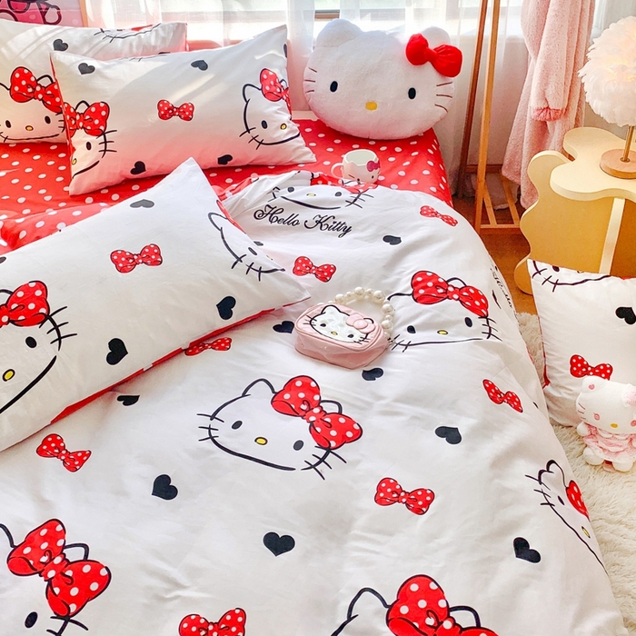 91家纺网 家纺一手货源 找家纺 （总）朵希曼 2026新款正版授权全棉纯棉三丽鸥系列四件套