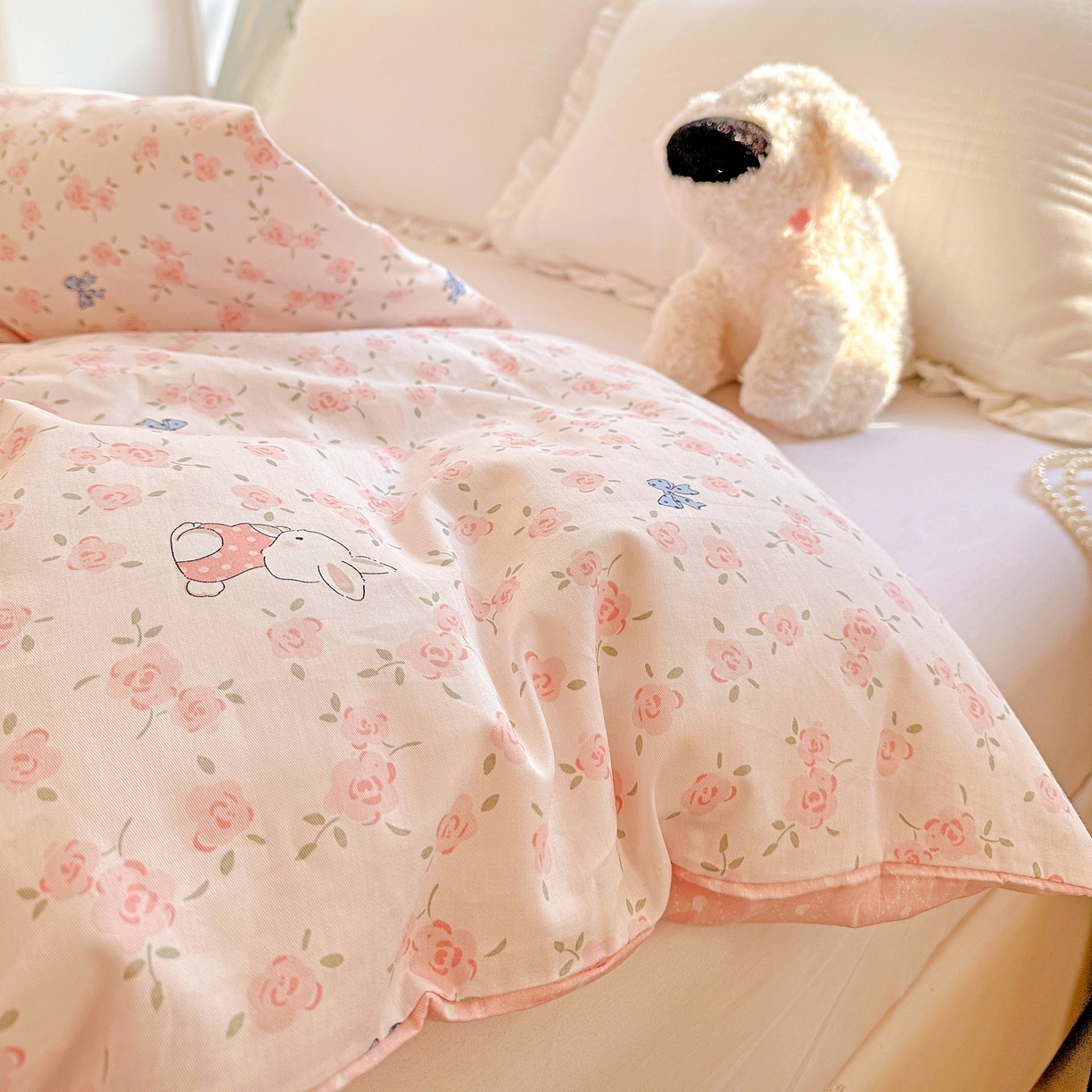 91家纺网 家纺一手货源 找家纺 （总）恩泽家纺 2026春夏新款全棉12868印花四件套单品系列-单被套-提供买家秀，预留缩水率