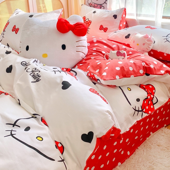 91家纺网 家纺一手货源 找家纺 （总）朵希曼 2026新款正版授权全棉纯棉三丽鸥系列四件套