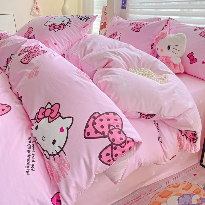 91家纺网 家纺一手货源 找家纺 （总）朵希曼 2026新款正版授权全棉纯棉三丽鸥系列四件套