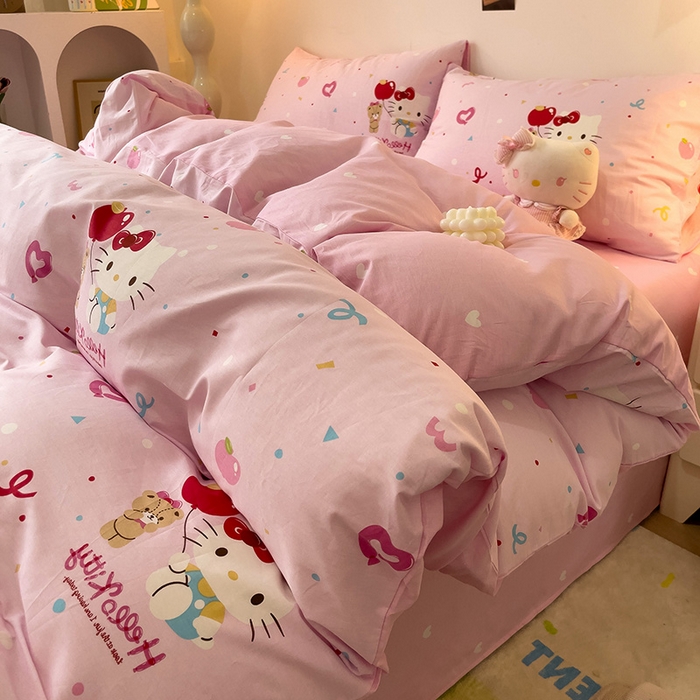 91家纺网 家纺一手货源 找家纺 （总）朵希曼 2026新款正版授权全棉纯棉三丽鸥系列四件套