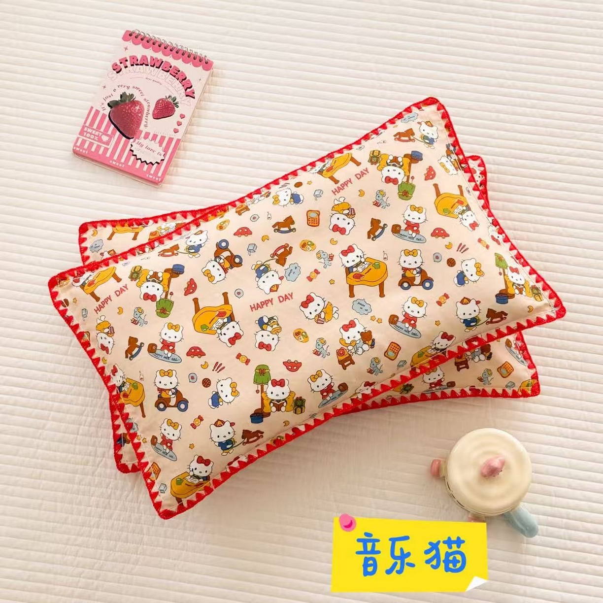 91家纺网 家纺一手货源 找家纺 （总）呗旺鹿 2026新款A类全棉纯棉双层纱儿童枕头套纯棉枕芯内胆套