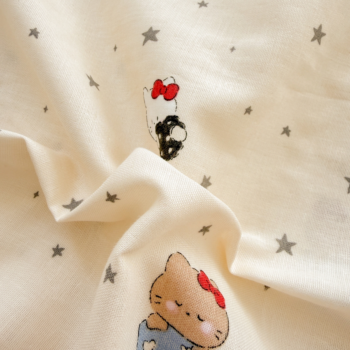 91家纺网 家纺一手货源 找家纺 呗旺鹿 2026新款A类全棉纯棉双层纱儿童枕头套纯棉枕芯内胆套 咖啡猫