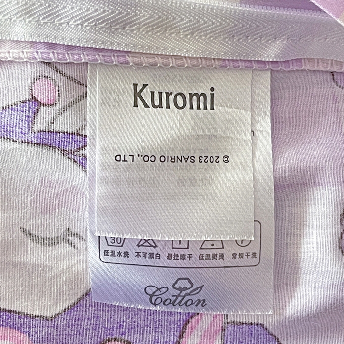 91家纺网 家纺一手货源 找家纺 朵希曼 2026新款正版授权全棉纯棉三丽鸥系列四件套 格子库洛米